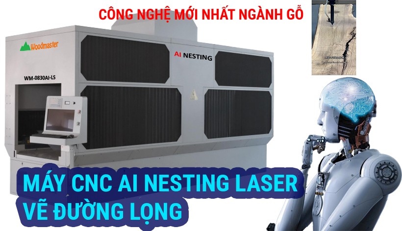 máy cnc ai nesting laser vẽ đường lọng