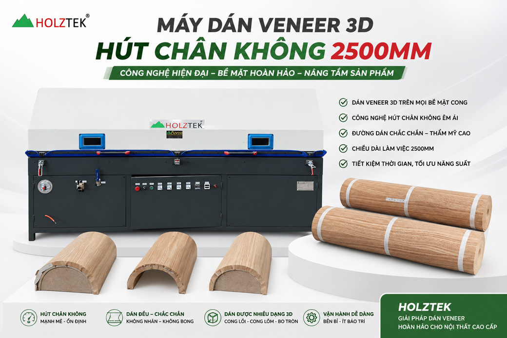 Tổng hợp các dòng máy phủ màng 3D hút chân không tốt nhất hiện nay