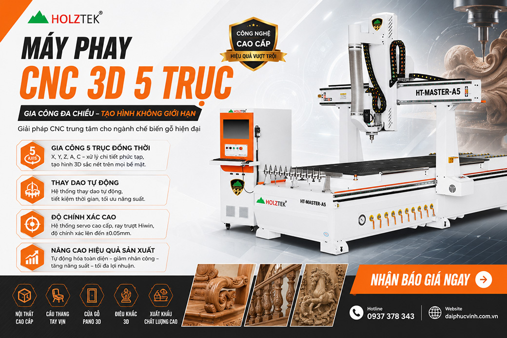 Máy CNC phay cắt 3d 4, 5 trục
