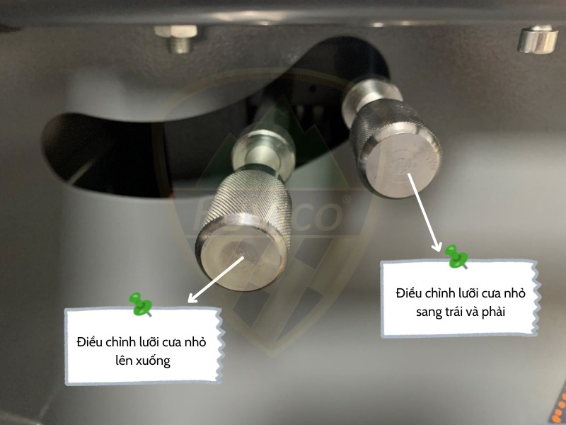 Điều chỉnh lưỡi cưa phụ