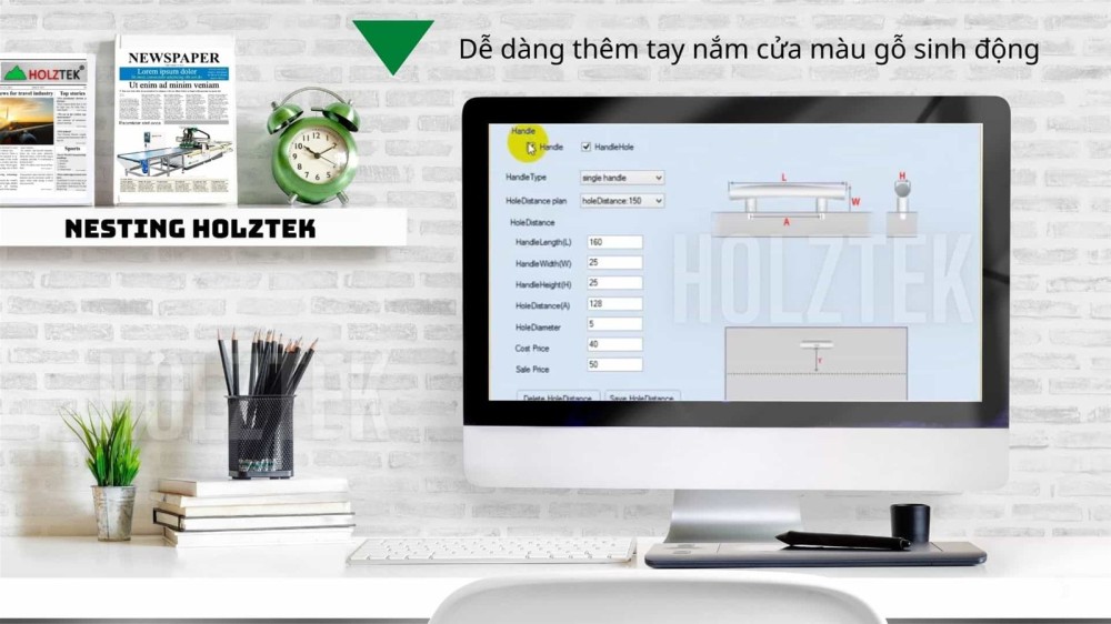 Thêm tay nắm cửa