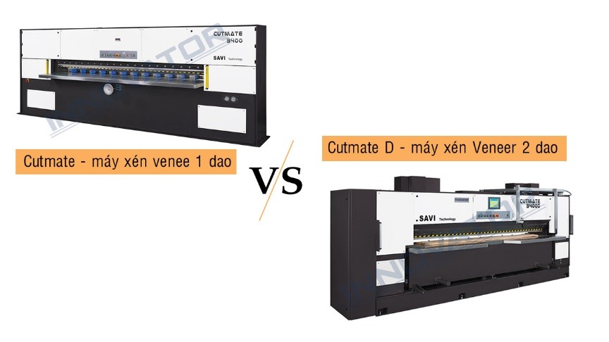 Máy xén veneer 1 dao và 2 dao