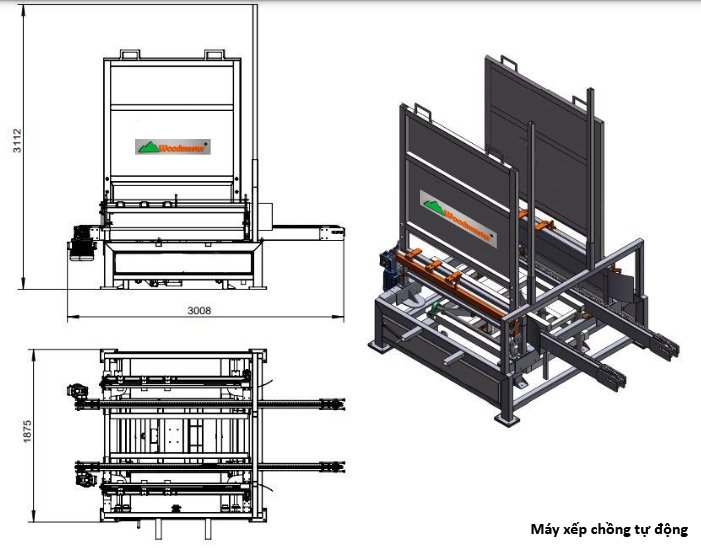 DÂY CHUYỀN MÁY ĐÓNG PALLET TỰ ĐỘNG WOODMASTER