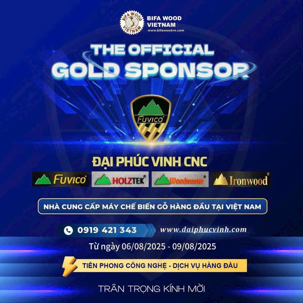 Đại Phúc Vinh CNC kính mời quý khách hàng tham dự BIFA WOOD 2025
