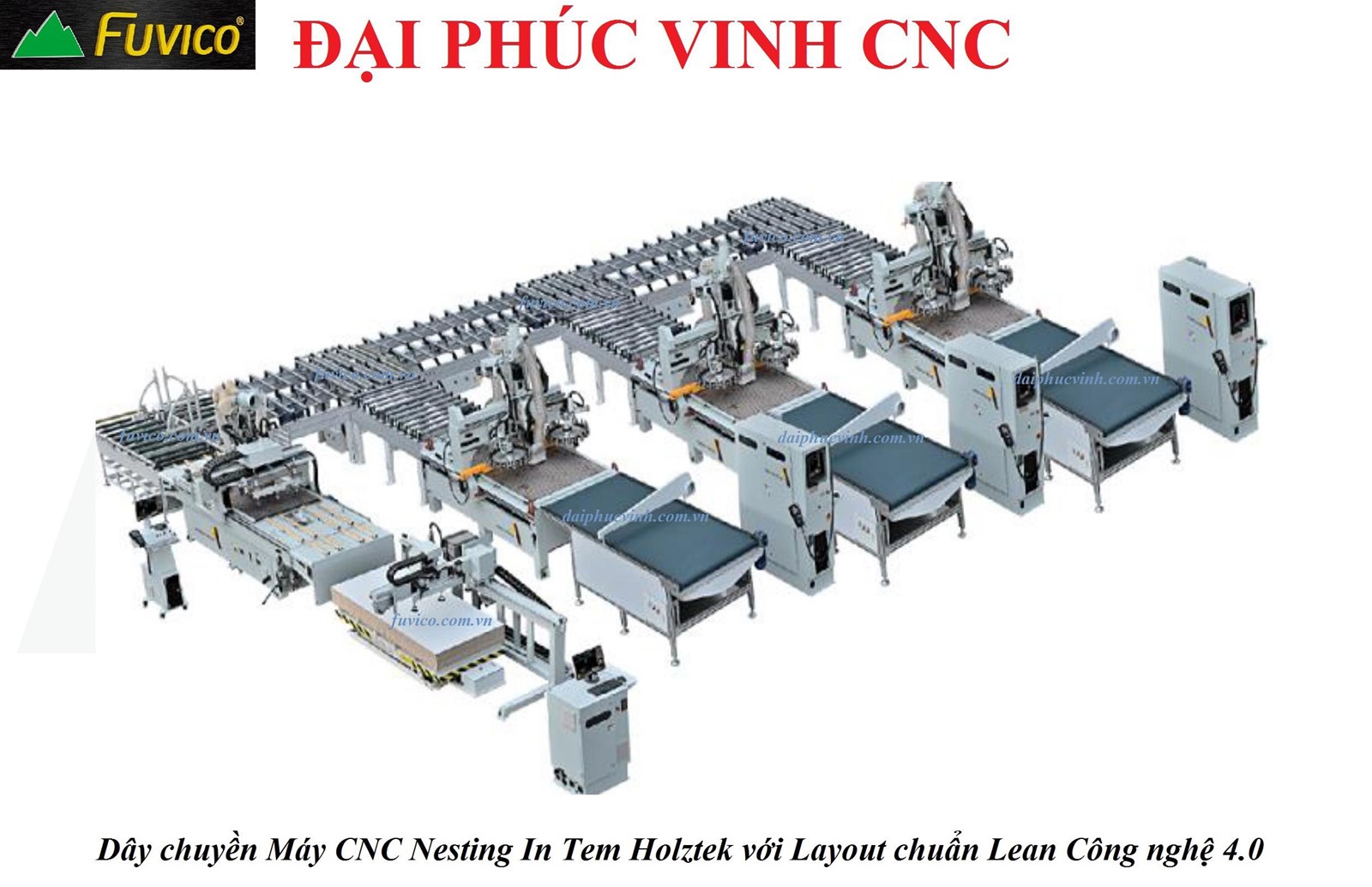Dây chuyền máy cnc nesting
