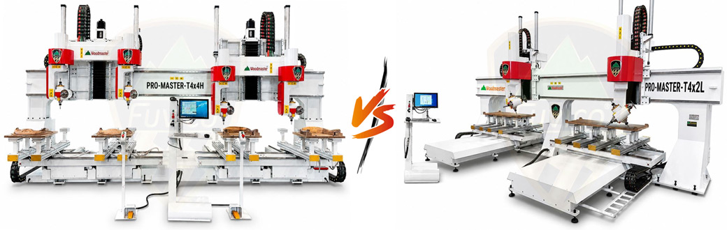 máy phay cnc 3d 5 trục 2-4 đầu làm việc đồng thời