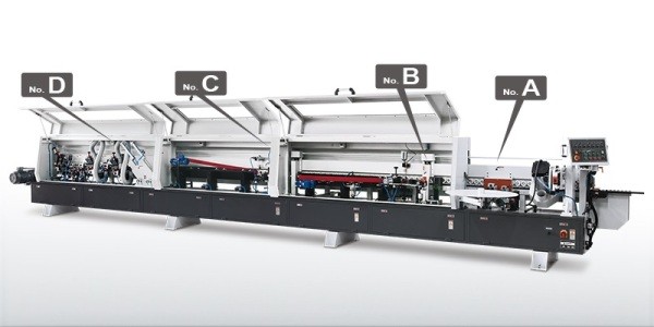 máy dán cạnh tự động acrylic không đường line