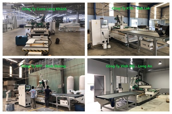 Máy CNC nesting bàn giao cho khách hàng