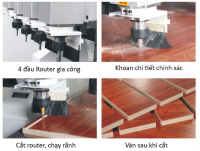 Máy Phay CNC Nesting 4 Đầu Bàn Kép Giá Tốt - Tăng Năng Suất Chế Biến Gỗ 5148