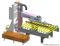 Tự Động Trở Chiều Ván Gỗ Với Máy Hút Chân Không Xoay 90 Độ HOLZTEK Hiệu Suất Cao 6394