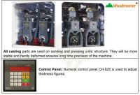 Woodmaster WM-700RSF: Máy Chà Nhám Gỗ 2 Trục Bàn Băng Tải Cố Định 5072