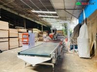 Mua Máy CNC Nesting 1 Đầu Thay Dao + Trục Cưa Kép Holztek Full Line 7386