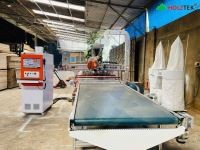Mua Máy CNC Nesting 1 Đầu Thay Dao + Trục Cưa Kép Holztek Full Line 7385