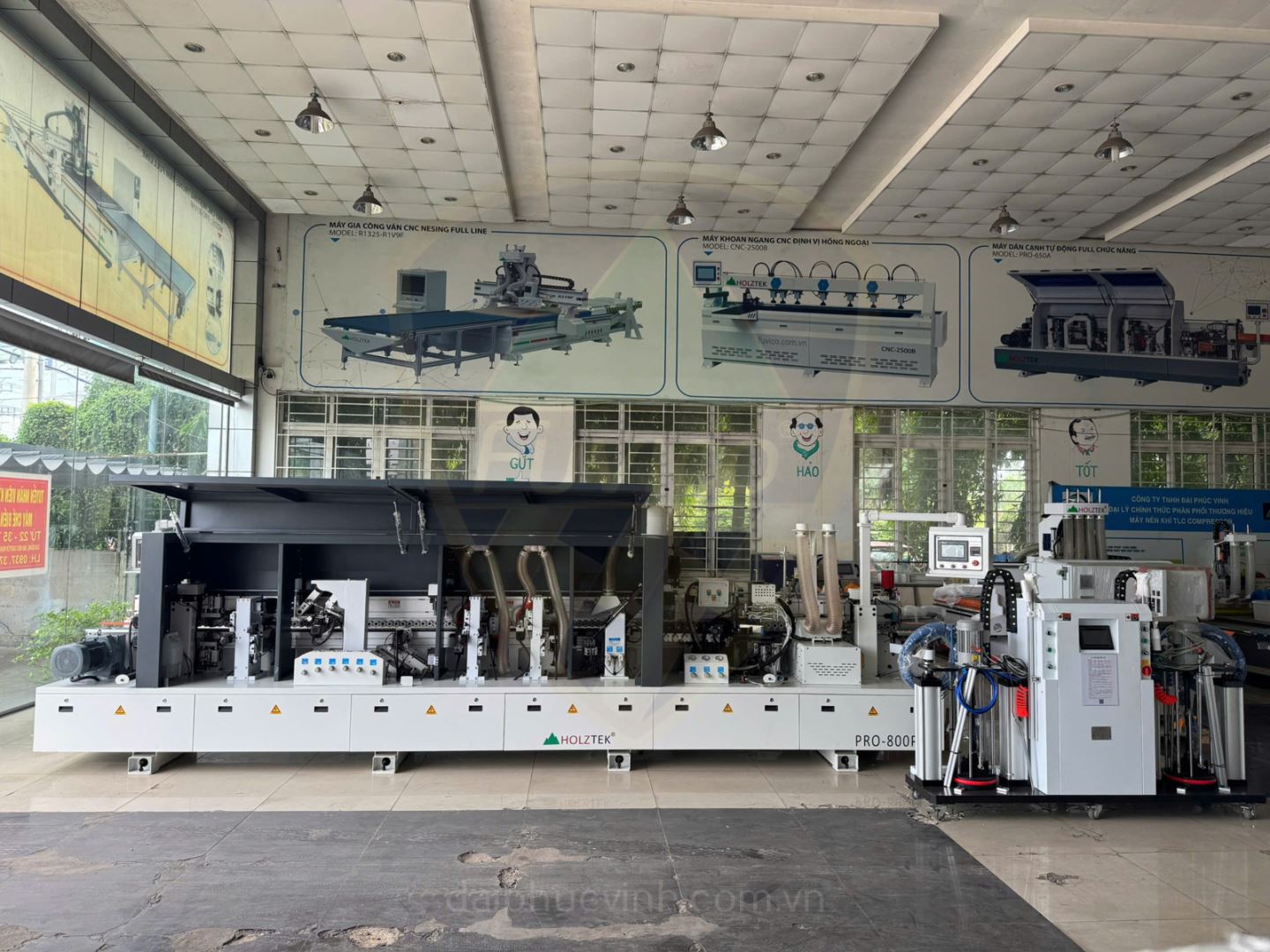 MÁY DÁN CẠNH TỰ ĐỘNG KEO PUR 2 MÀU (option nồi keo EVA TOP) | PRO-800PE2T 46520 9030