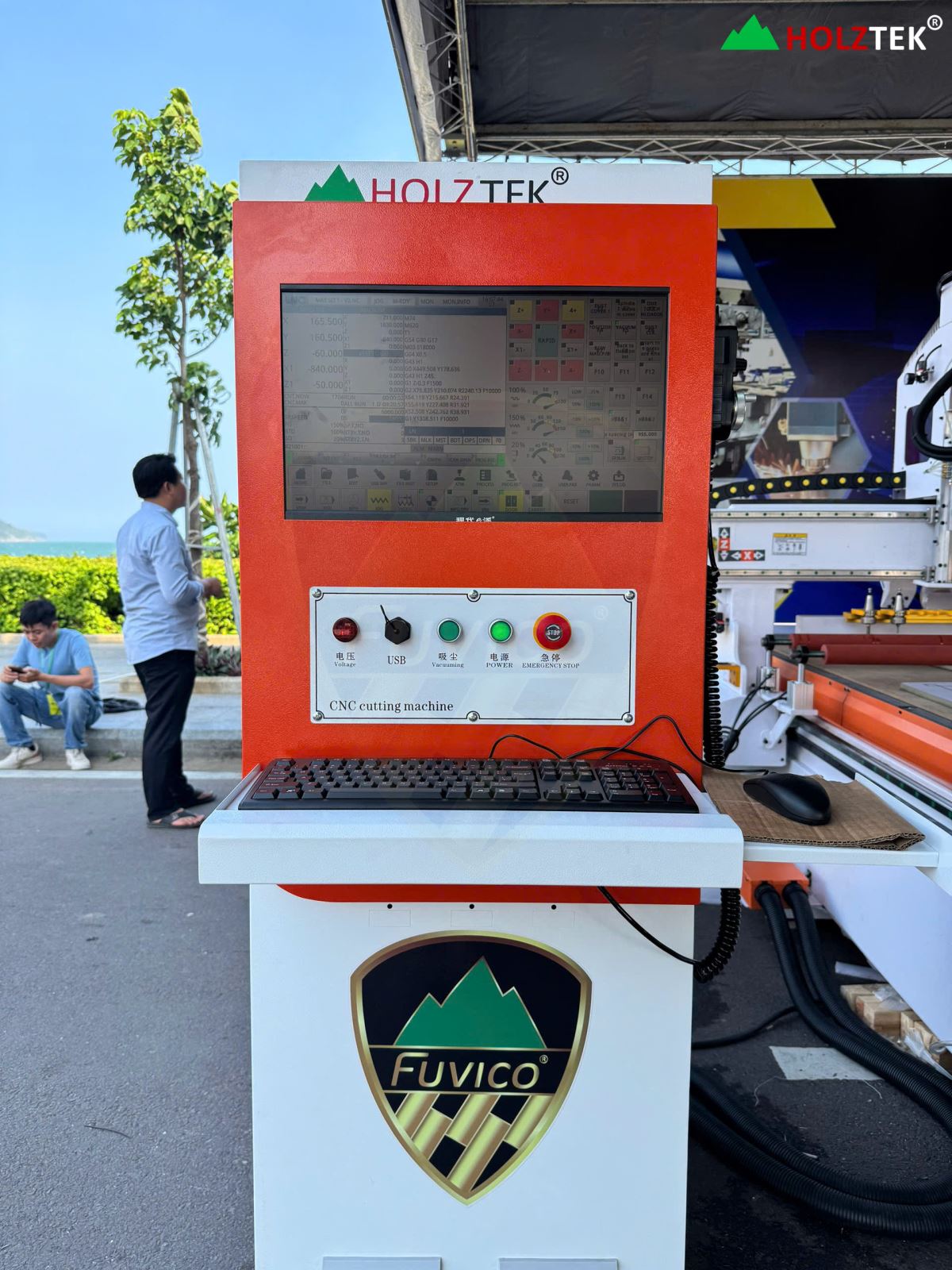 MÁY PHAY CNC NESTING 2 ĐẦU THAY DAO TỰ ĐỘNG HT-1830R2ATC 76659 8974