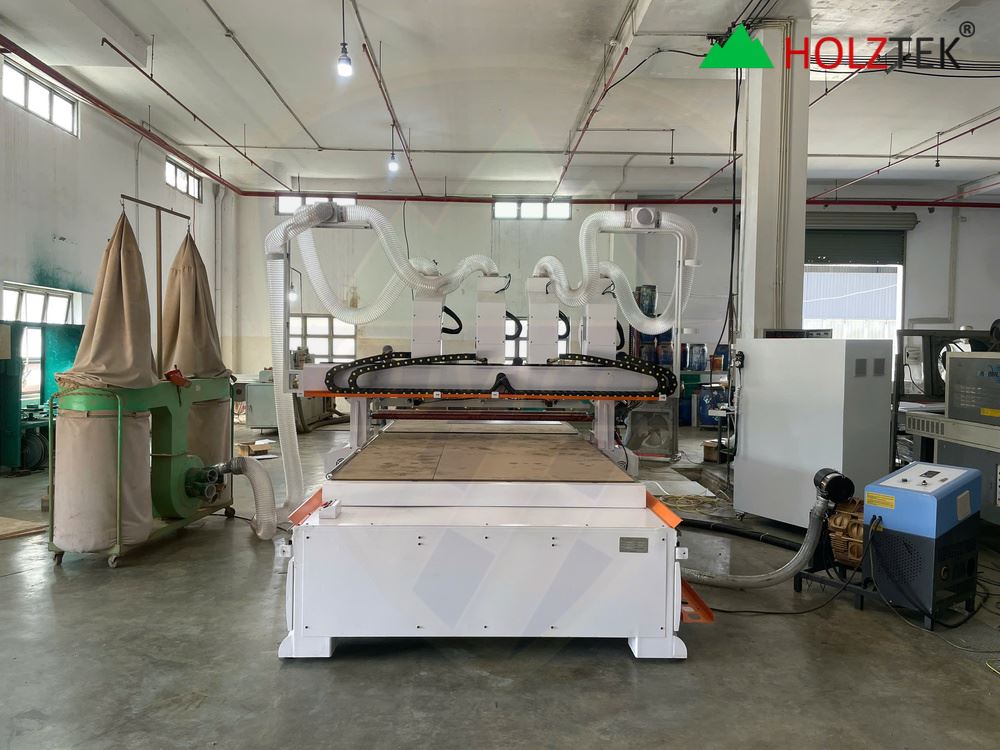 MÁY PHAY CNC ROUTER 4 ĐẦU THAY DAO TỰ ĐỘNG BÀN KÉP HT-1825R4A2 26383 9109