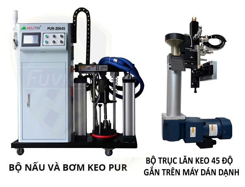 BỘ NỒI KEO PUR 20KG CHO MÁY DÁN CẠNH 45 ĐỘ PUR-20K45