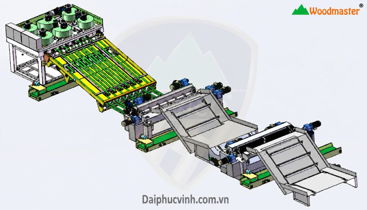 DÂY CHUYỀN MÁY CNC NESTING FULL LINE IN TEM CẤP PHÔI TỰ ĐỘNG 3 MÁY HOLZTEK