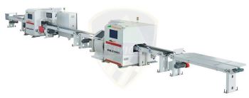 Dây chuyền scan cắt khuyết tật và phân loại gỗ công nghệ AI WM-SC200L-AI