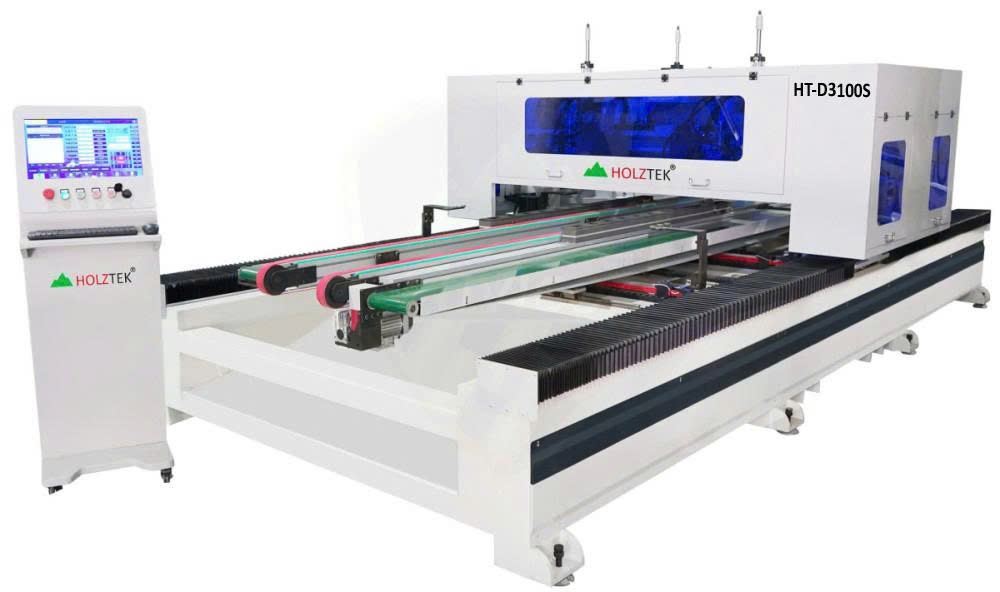 MÁY CNC CẮT 4 CẠNH CÁNH CỬA TỰ ĐỘNG TẢI NẶNG HT-D3100S