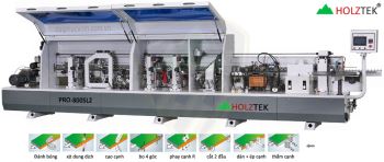 MÁY DÁN CẠNH TỰ ĐỘNG 2 NỒI KEO (Chuyên Dán Nẹp Gỗ, Chỉ Veneer, PVC) PRO-800SL2