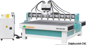 MÁY ĐỤC CNC ROUTER 8 ĐẦU BÀN LỚN WM-2032-8RC
