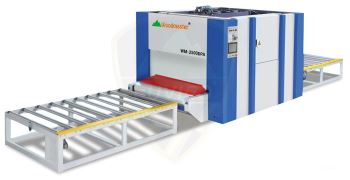 MÁY ÉP CÁNH CỬA LAMINATE TỰ ĐỘNG BĂNG TẢI BẰNG SÓNG VIBA WM-2500DPA