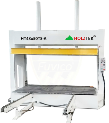 MÁY ÉP NGUỘI THỦY LỰC 50T BĂNG TẢI TỰ ĐỘNG HT48x50TS-A