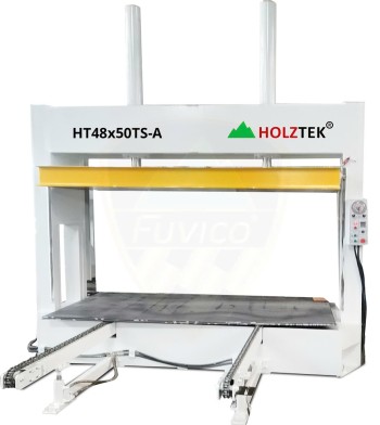 MÁY ÉP NGUỘI THỦY LỰC 50T BĂNG TẢI TỰ ĐỘNG HT48x50TS-A