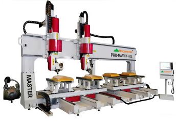 MÁY PHAY CNC 3D 5 TRỤC 2 ĐẦU LÀM VIỆC LIGHT DUTY 2 BÀN KÉP PRO-MASTER-T4x2L