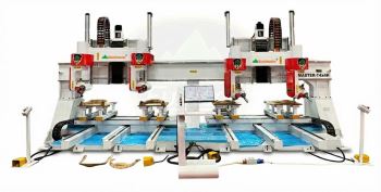 MÁY PHAY CNC 3D 5 TRỤC 4 ĐẦU HEAVY DUTY 2 LÀM VIỆC BÀN KÉP PRO-MASTER-T4X4H