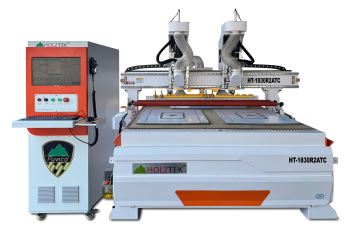 MÁY PHAY CNC NESTING 2 ĐẦU THAY DAO TỰ ĐỘNG HT-1830R2ATC
