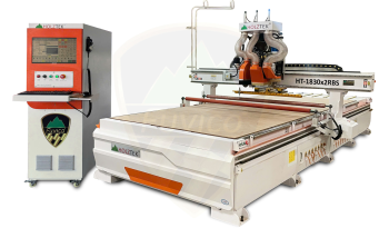 MÁY PHAY CNC ROUTER 3 TRỤC 2 BÀN LỚN HT-1830x2RBS