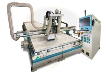 Máy phay CNC router thay dao tự động bàn lớn kết hợp trục cưa xoay đa hướng HT-2790RS