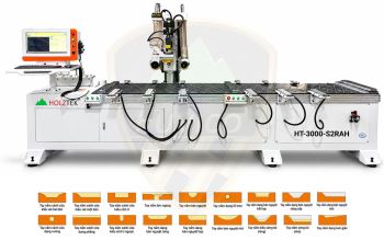 MÁY PHAY KHOAN CNC 2 PHƯƠNG TẢI NẶNG (Thay dao tự động) HT-3000-S2RAH