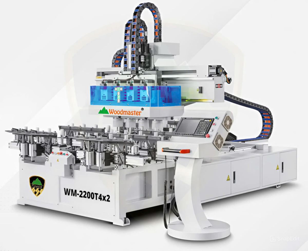 MÁY PHAY MỘNG ÂM CNC 4 ĐẦU KÉP 2200MM WM-2200T4x2