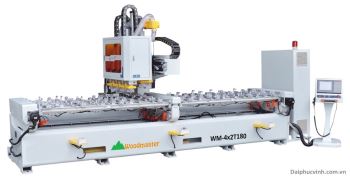 MÁY PHAY MỘNG ÂM CNC 4 ĐẦU 8 DAO KẸP XOAY 180 ĐỘ
