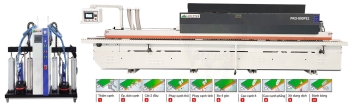 MÁY DÁN CẠNH TỰ ĐỘNG KEO PUR (option nồi keo EVA TOP) | PRO-800PE2